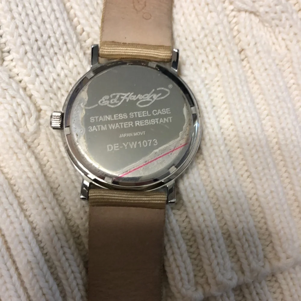 Ed Hardy watch gold with Swarovski  crystals